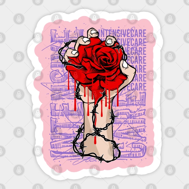 bloody valentine Sticker by CHAKRart